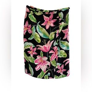 Women's Floral Tropical Silk Skirt Size 6 Doncaster
Collection